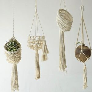 Macrame plant holders